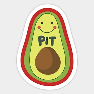 Avocado Art Sticker